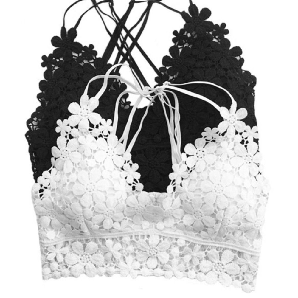 Daisy Crochet Lace White Bralette - Picture 6 of 6